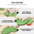thumbnail image 4 of Cartoon Kitten Cat Scratch Pad Cactus Cat Sisal Scratch Mat with Hanging Rope, 4 of 8