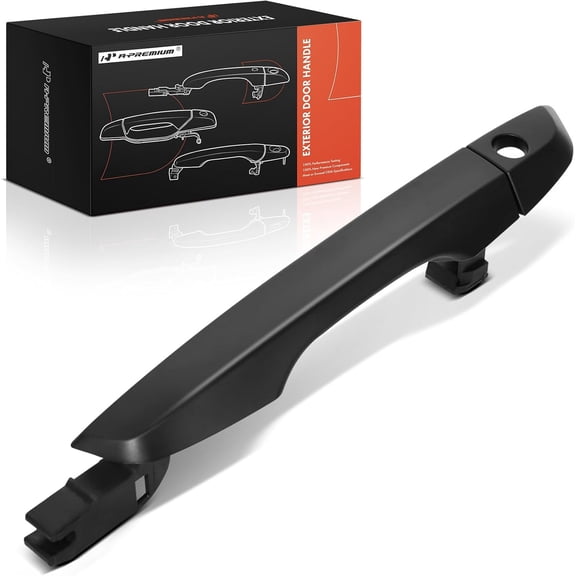 A-Premium Front Left Driver Side Exterior Door Handle with Keyhole Compatible with Honda Civic 2016 2017 2018 2019 2020, Primed Black, Replace# 72681TBAA72ZF, 72187TBAA01ZE