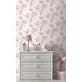 thumbnail image 6 of NextWall Pink Sketched Floral Peel and Stick Wallpaper, 6 of 8