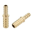thumbnail image 6 of Uxcell Brass 3/8 to 1/4inch Straight Hollow Barb Hose Fitting 2 Pack, 6 of 6