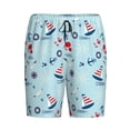 thumbnail image 3 of Picia Sailboats Anchors Pajama Shorts for Men, Men's Pajama Bottoms, Sleepwear,Short Pajama Pants-Medium, 3 of 9