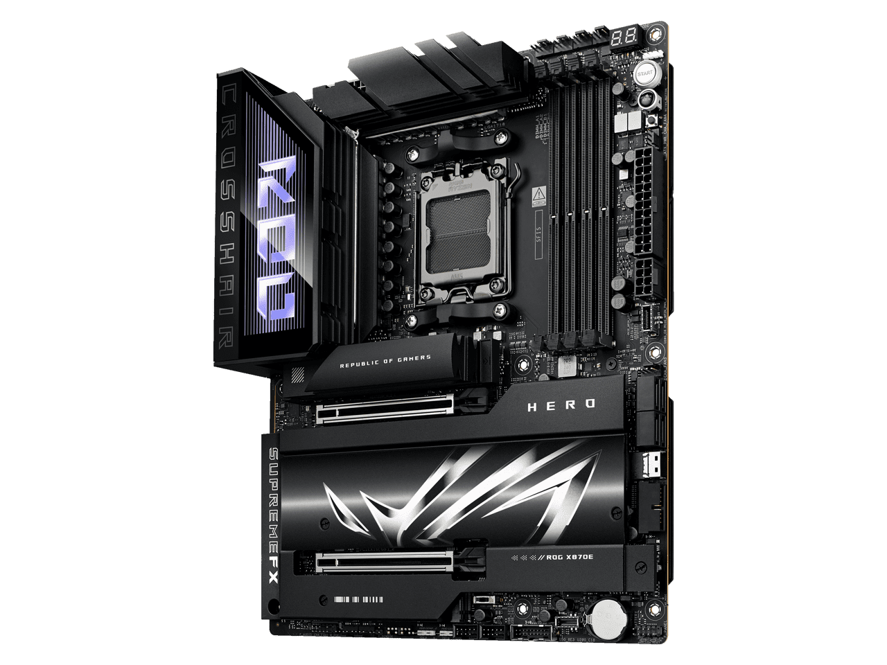 ASUS ROG Crosshair X870E Hero AMD AM5 ATX Motherboard - ROGCROSSHAIRX870EHER