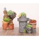 thumbnail image 3 of Macetas de Resina para Plantas Suculentas, Maceta Creativa Moderna de Pared Vintage con de Pájaro, Macetas, Macetas, Contenedores Macarena Maceta de resina de jardín, 3 of 8