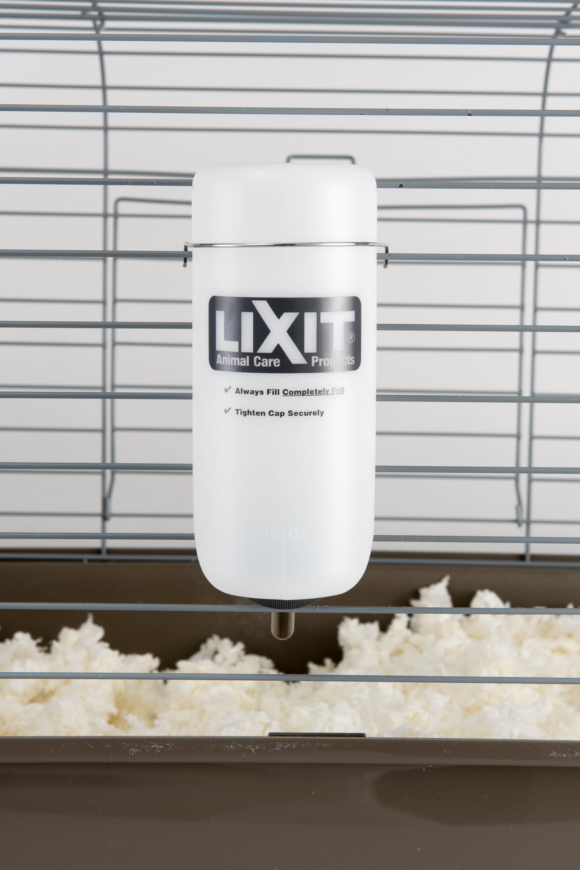 (2 pack) Lixit Wide Mouth Cage Water Bottles for Rabbits, Ferrets, Guinea Pigs, and Chinchillas