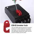 thumbnail image 3 of Dispositivo de bloqueo de bloqueo de seguridad del interruptor y múltiples cables de interruptor de múltiples polos Miniatura miniatura suministros industriales duraderos CB-02 20 piezas Inevent TO001362-01B, 3 of 6