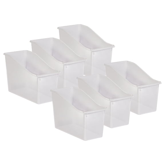 Teacher Created Resources® Plastic Book Bin, Clear, 6 Count