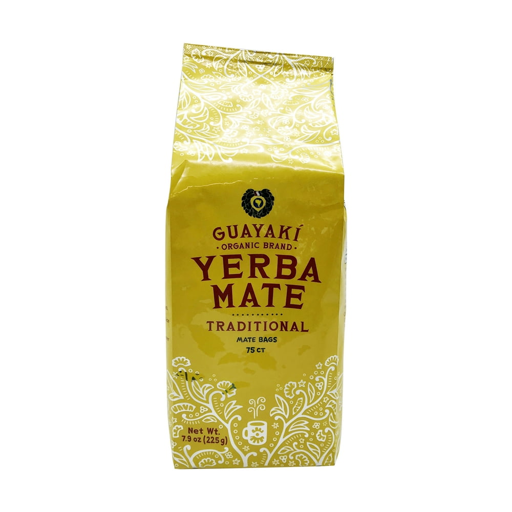 Organic Traditional Yerba Mate Tea Bags, 7.9 oz