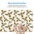 thumbnail image 6 of Disketp Gaming Mouse Pad Flying Bees1 Pattern Large Mouse Mat Long Extended Desk Pad Non-Slip Rubber Mice Pads Stitched Edges Thin Pad (11.8x31.5 Inch), 6 of 8