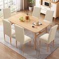 thumbnail image 6 of 6 PCS Waterproof Chair Covers for Dining Room,Stretch Jacquard Dining Chair Slipcovers, 6 of 7