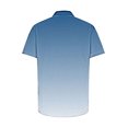 thumbnail image 5 of Zylanna Men's Turndown Collar Shirts, Short Sleeve Breathable Button Down Summer Gradient Color Casual Trouses for Men Navy Size S, 5 of 5