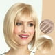 thumbnail image 3 of Peluca corta y moderna en color dorado con flequillo para mujer, elegante conjunto de peluca rubia, 3 of 6