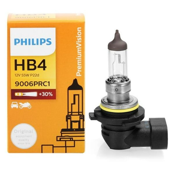 Philips HB4 9006 PR 12V P22d Premium Vision Standard Halogen 9006prC1 Pack of 1 Bulb - Walmart.com
