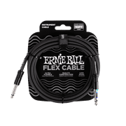 Ernie Ball 6434 10-Foot Black Flex 1/4" TS Straight/Straight Instrument Cable
