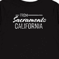 thumbnail image 4 of Inktastic From Sacramento California in White Distressed Text Boys or Girls Long Sleeve Toddler T-Shirt, 4 of 5
