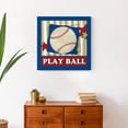 thumbnail image 4 of Creative Products Play Ball Baseball 20x20 Canvas Wall Art, 4 of 5