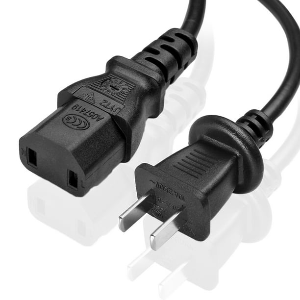 Xbox 360 Charger Power Cord 6 Feet 2 Prong Power Supply Ac Adapter Charging Cable For Microsoft Xbox 360 Jasper Falcon And Slim Model Power Adapter Black Walmart Com Walmart Com