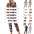 thumbnail image 3 of Halloween Pajamas for Women Set Pumpkin Print Long Sleeve Tops Matching Cozy Sleeppants Nighty Set Cute Funny, 3 of 4
