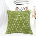 thumbnail image 2 of PiccoCasa Housse de Coussin en Polyester 18"x18 Pouces, Vert, 2 of 10