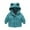 Green, variant on Mercatoo Toddler Baby Girls Winter Warm Solid Coats Ears Hooded Padded Jacket Outwear Kids Girls Winter Down Jackets Coat