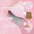 thumbnail image 4 of Towallmark 9x12 Washable Area Rug, Ultra Soft Low Pile Non-Slip Carpet, Modern Scalloped Print Floor Mat for Living Room Bedroom Home Decor, Pink, 4 of 9