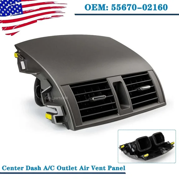 Center Dash A/C Outlet Air Vent Panel For Toyota Corolla 2008 2009 2010-2013