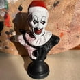 thumbnail image 2 of Estatua de terror, figura de payaso, figura de acción de película de terror, decoración, escultura de busto de payaso asesino, colección espeluznante de Halloween para el hogar, jardín, oficina, decor, 2 of 6