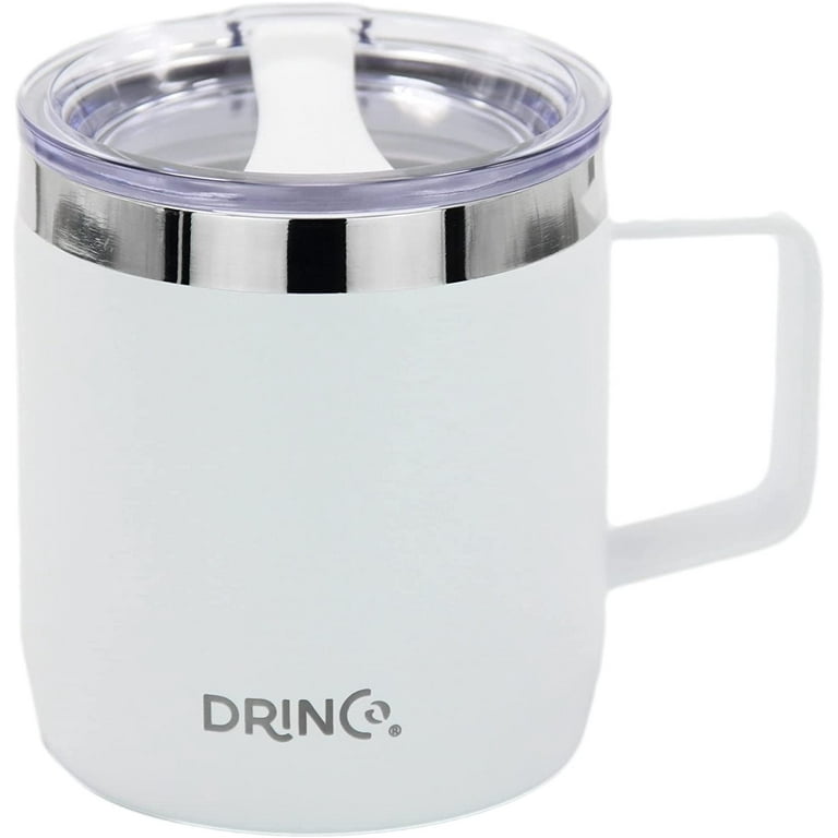 Drinco 14-Ounce Double-Wall Vacuum-Sealed Stainless Steel Coffee