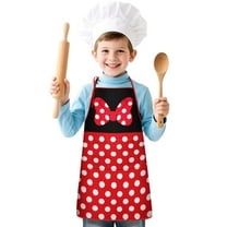 Boys Girls Kids Apron with Pocket,Adjustable Child Neck Strap and Bib Funny Aprons Kitchen Toddler Aprons for Cooking Baking