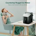 Auseo Portable Nugget Ice Maker Countertop, SelfCleaning Function