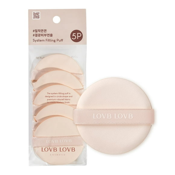 LOVB Sistema LOVB Puff 5EA | Herramienta de maquillaje facial para base líquida | Esponja de maquillaje suave | Fácil aplicación | Maquillaje base coreano