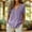 Purple, variant on QUNYINEY Womens T-Shirts Cotton Linen Summer Short Sleeve Solid Shirt Loose Fit Casual Embroidered Pullover V Neck Tops