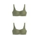 thumbnail image 3 of Sonducket Sujetadores sin costuras Sujetador Ropa interior Push Lady Intimates Free Soft Comfort Ventilación deportiva inalámbrica Matcha Green verde matcha 2Conjunto, 3 of 6
