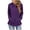 Purple-Inverlee Sweatshirt, variant on Inverlee Side Split Curved Hem Pullover Hoodies Solid Drawstring Hood Front Kangaroo Pocket Loose Daily Long Sleeve SweatshirtsRed(S-XXL)