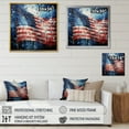 thumbnail image 4 of Designart "American Flag Display II" American Floater Framed Wall Art Living Room, 4 of 7