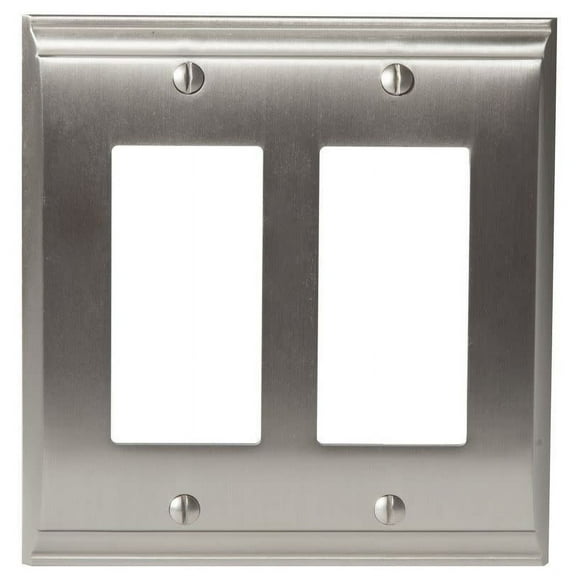 Candler 2 Rocker Satin Nickel Wall Plate