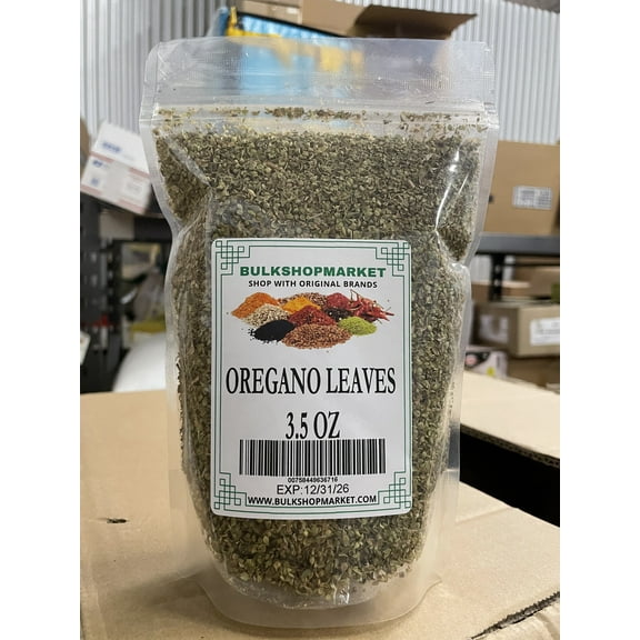 Premium Dry Oregano Leaves - 3.5 oz Resealable Bag - Perfect for Cooking & Seasoning By BulkShopMarket