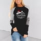thumbnail image 2 of Camisas Navideñas Para Mujer Tops de Manga Larga Blusa Informal Con Estampado de Cuello Redondo de Moda Odeerbi  ODB201714, 2 of 5