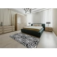 thumbnail image 4 of Ahgly Company Indoor Square Patterned Light Gray Novelty Area Rugs, 8' Square, 4 of 6