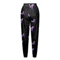 thumbnail image 5 of Pantalones largos de cintura elástica con cordón estampado informal a la moda para mujer Fridja  alkflakhf35513, 5 of 5