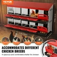 thumbnail image 2 of VEVOR 10-Compartment Chicken Nest Box Mental Box with Inclined Nesting Boxes, 2 of 9