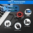 thumbnail image 4 of Alarma para bicicleta con control remoto, alarma antirrobo para bicicleta, recargable por USB, detector de alarma para motocicleta y bicicleta con soporte., 4 of 5