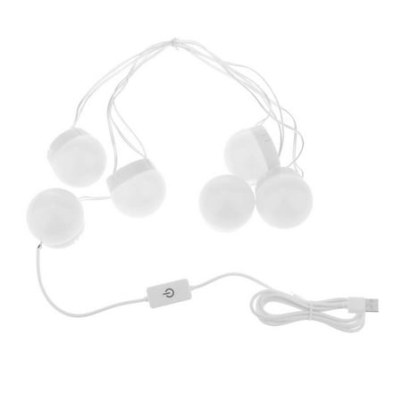 

Style LED Vanity Mirror Lights for Makeup - White 6 Bulbs 3 Colors