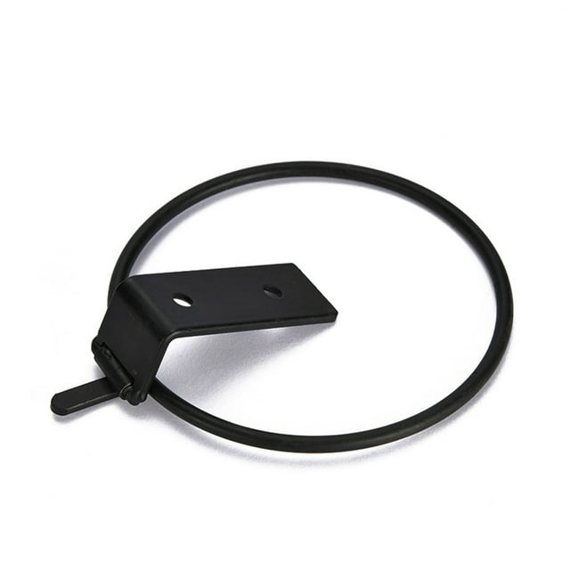 Anillo para colgar macetas, gancho de metal para colgar plantas en la pared, soporte de pared para macetas, color negro