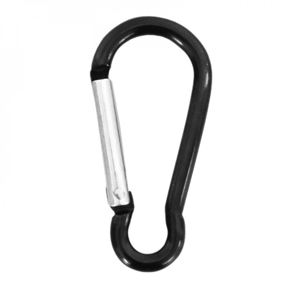 10pcs/set Climbing Hiking Rope Carabiner Spring Buckle Snap Clip Hook Keychain