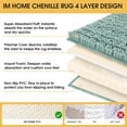 thumbnail image 6 of HAKUNA Upgrade Extra Eggshell Blue Bathroom Rug Set 3 Pieces Ultra Soft, Thick Absorbent Bath Mats, Non Slip Chenille Toilet Mat for Bathroom, Bedroom, Kitchen, 6 of 8
