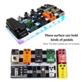 thumbnail image 4 of Planche à Pédales Guitare en Jade Blanc PE avec Compartiment de Puissance Caché - 19.69x9.92x2.36 Pouces Grande Capacité, Bande Lumineuse LED, Tapis en Caoutchouc Antidérapants, Inclut Ruban Adhésif et Tournevis - Léger, 4 of 6