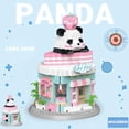 thumbnail image 2 of SKQIT Street View Coffee Shop Mini Building Blocks,911 Pieces Cute Panda Animal Micro Building Sets,Simulation Architecture Construction Toy,Creative Gifts for Adults, 2 of 13