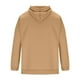 thumbnail image 4 of Sudadera con capucha para hombre, informal, a la moda, de color liso, de manga larga, con bolsillo, de poliéster, 4 of 4