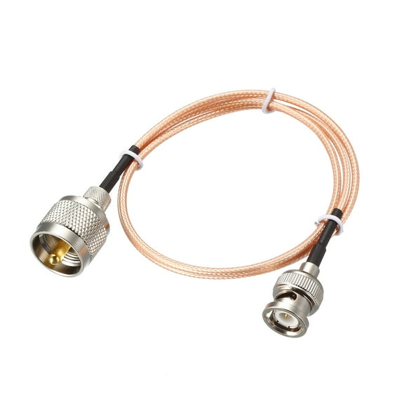 Uxcell UHF () Male to BNC Male Antenna Radio Cable RG316 Coax Cable 3 Ft