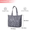 thumbnail image 4 of Blue and White Abstract Pattern Travel Tote Bags for Women Carry On,Large Weekender Bags for Women Travel,Multi Functional Duffle Bag for Work,Shopping,Sports, 4 of 5